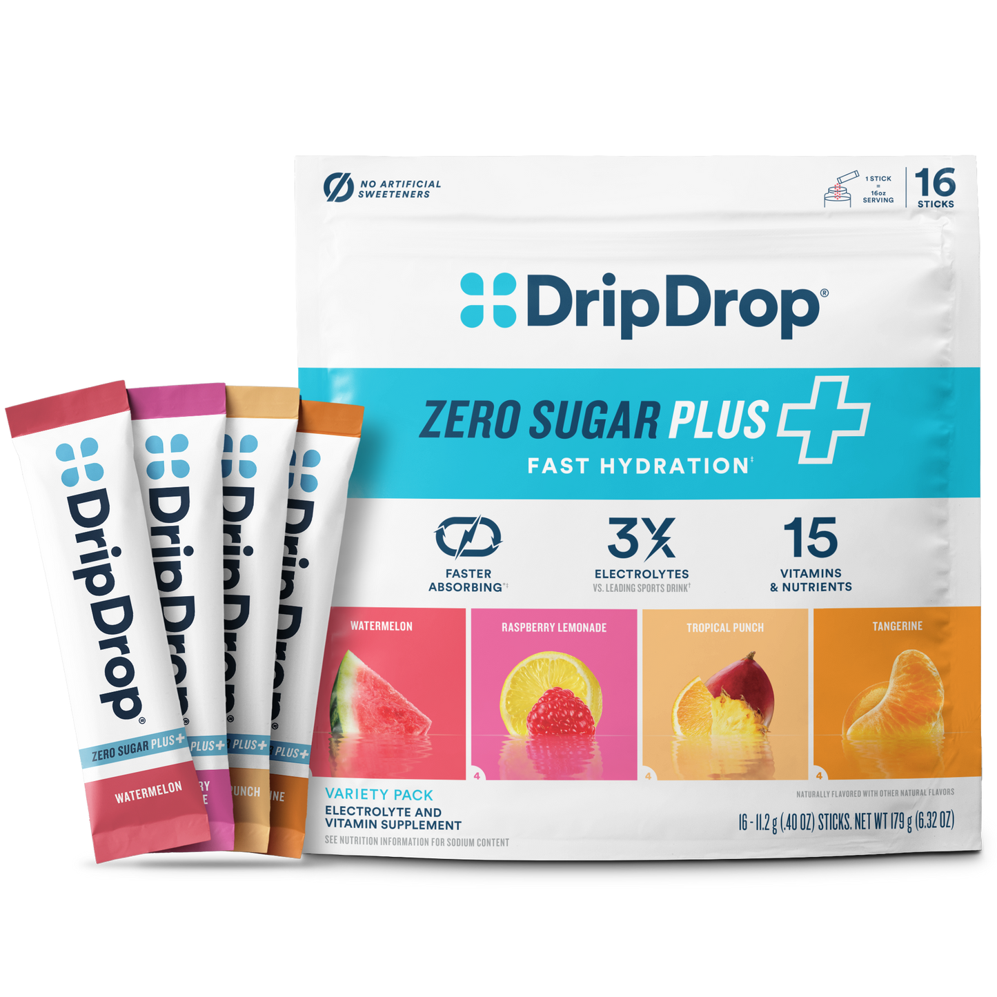 dripdrop-zero-sugar-plus-watermelon-tangerine-tropical-punch-raspberry-lemonade-16-oz-sticks-16-count-x2 Pouch_16ct_Front16ozSticks_VSPlus_Variety_A.png