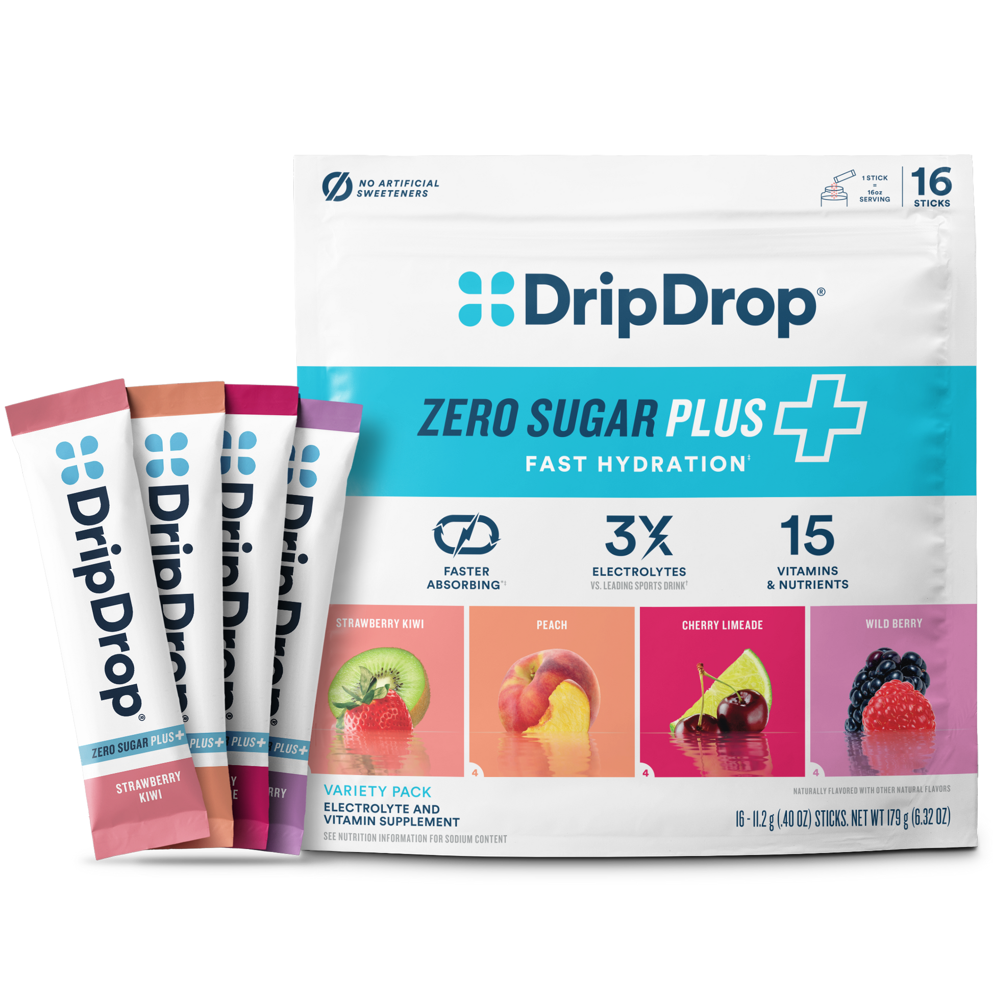 dripdrop-zero-sugar-plus-strawberry-kiwi-peach-cherry-limeade-wild-berry-16-oz-sticks-16-count-g5 Pouch_16ct_Front16ozSticks_VSPlus_Variety_B.png