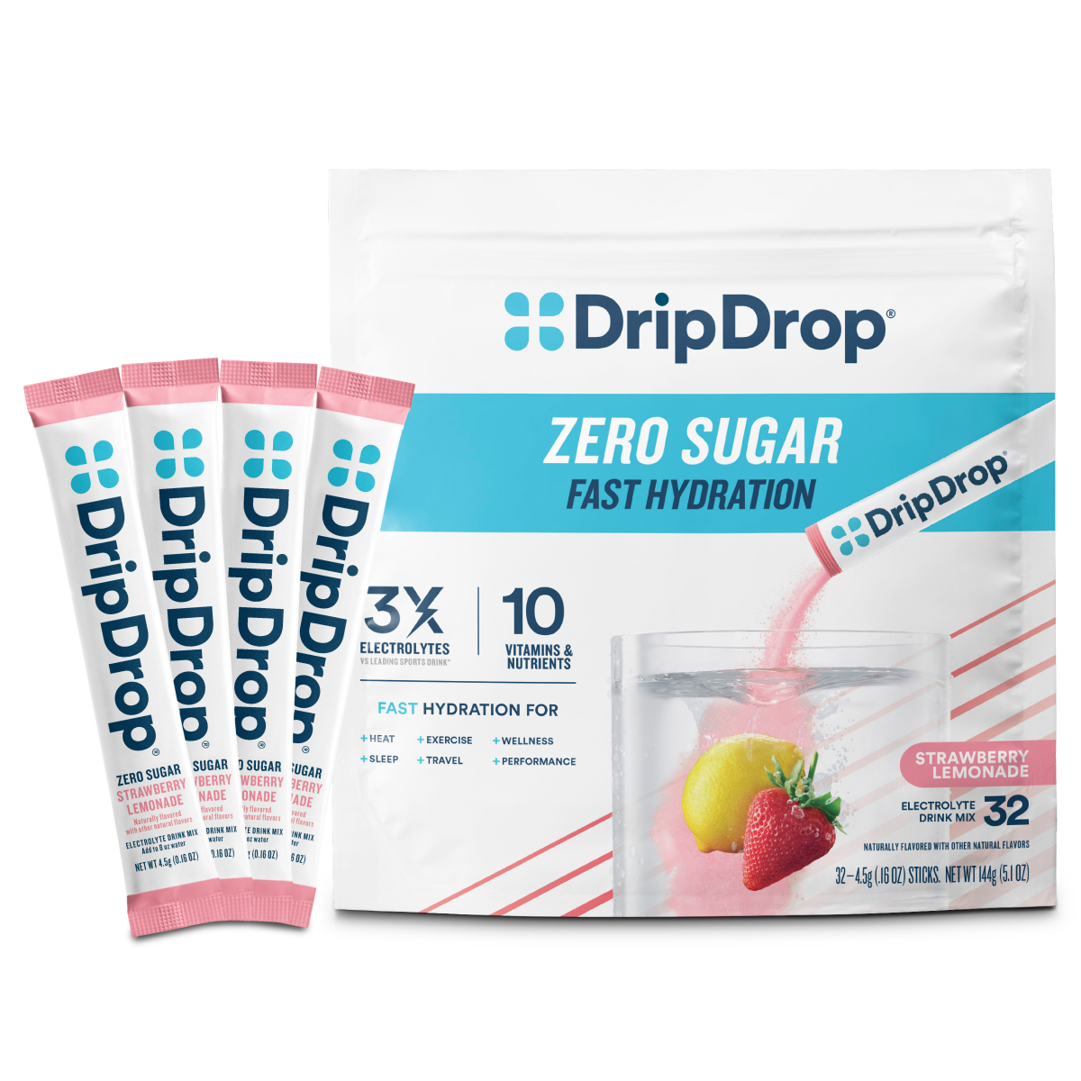 dripdrop-zero-sugar-strawberry-lemonade-electrolyte-powder-8-oz-sticks-32-count-r9 Zero_Strawberry_Lemonade_-_32ct_-_Transparent.png
